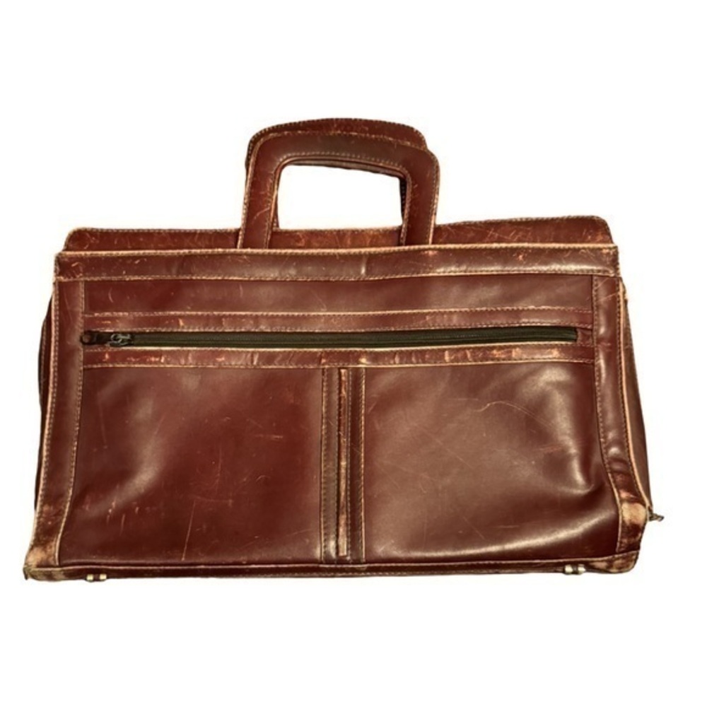 Simon of California vintage leather briefcase